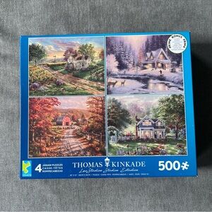 Thomas Kindade 500 Piece Puzzles 4 Total